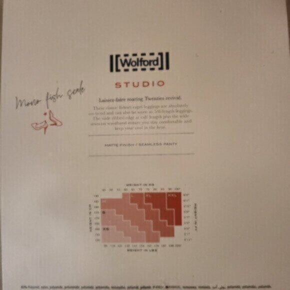 Wolford Studio Fishnet Capri Tights Black Whimsy Goth - Picture 8 of 9